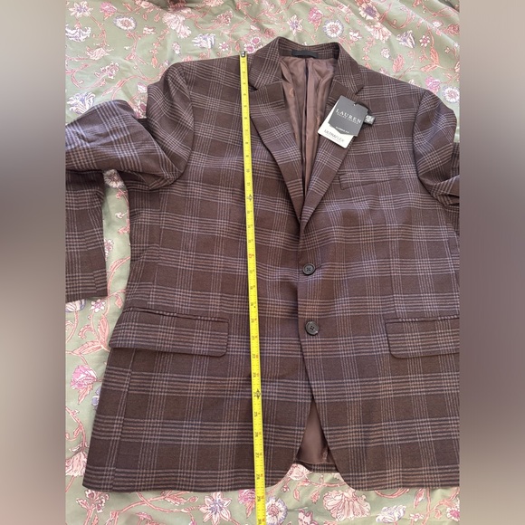 NWT Men’s Lauren Ralph Lauren Classic-Fit Ultraflex Stretch Patterned Blazer 44S - Picture 14 of 16